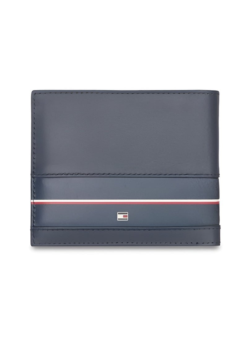 TH Navy Leather Wallet For Men 46#