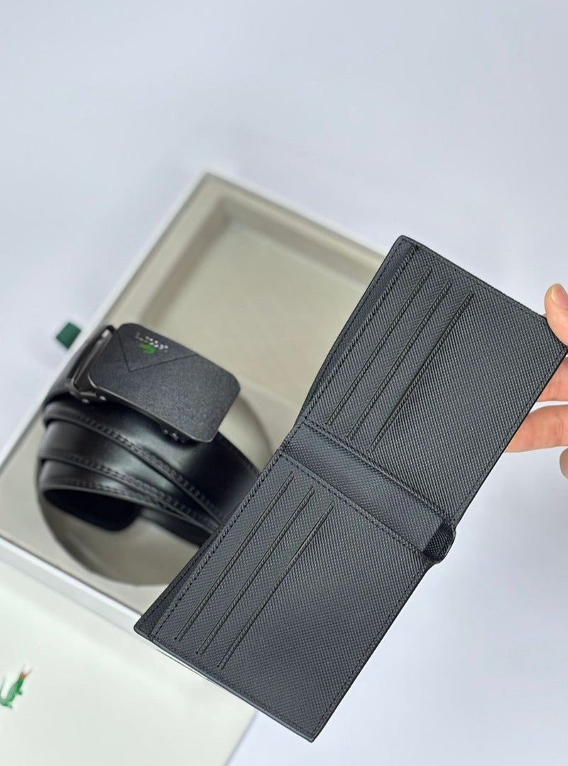 LC Leather Wallet-Belt Set For Men 19#