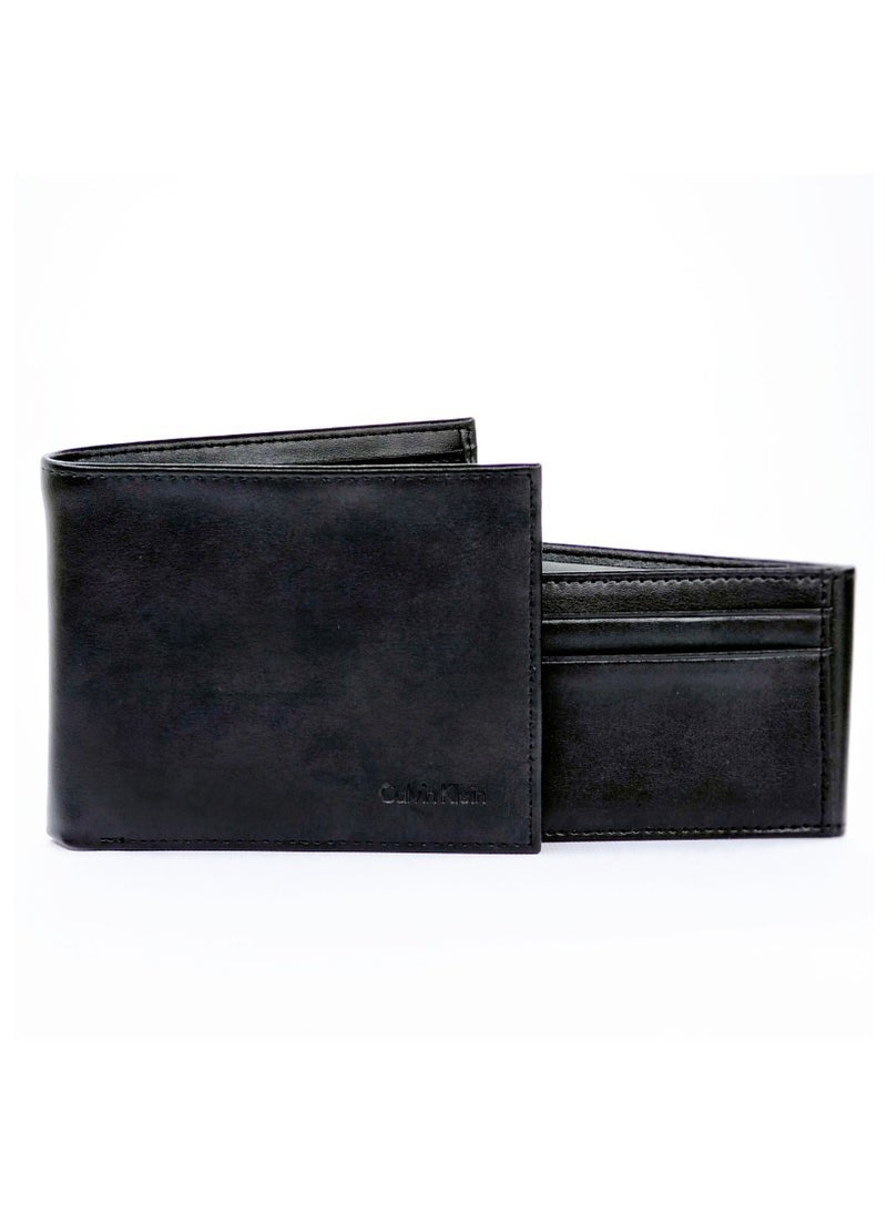 CK Black Leather Wallet-Keychain Set For Men 9#