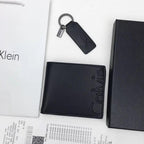 CK Black Leather Wallet-keychain Set For Men 10#