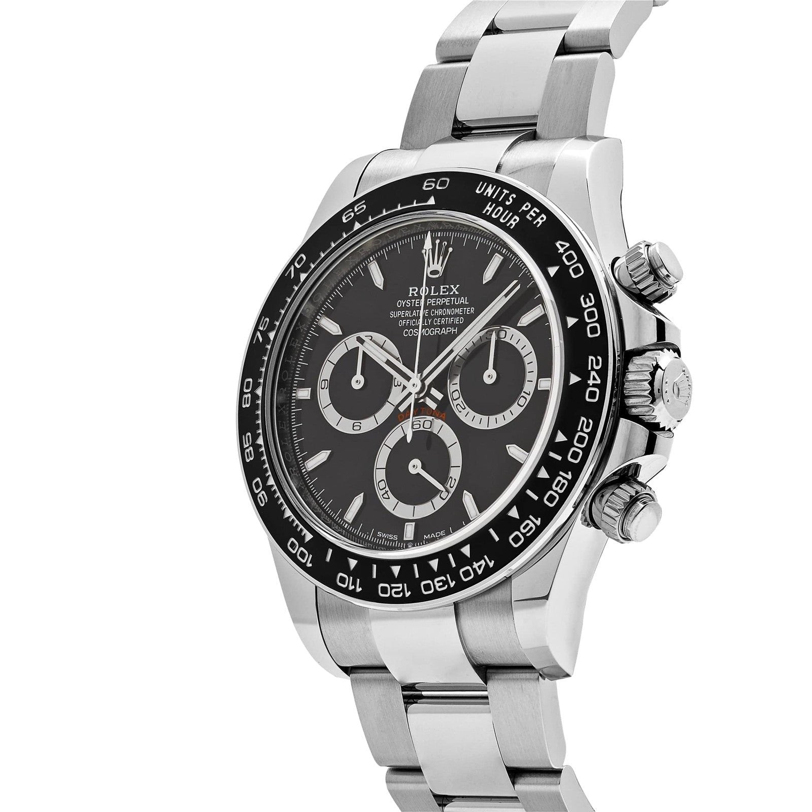 Rolex Cosmograph Daytona Watch For Men - Black Dial