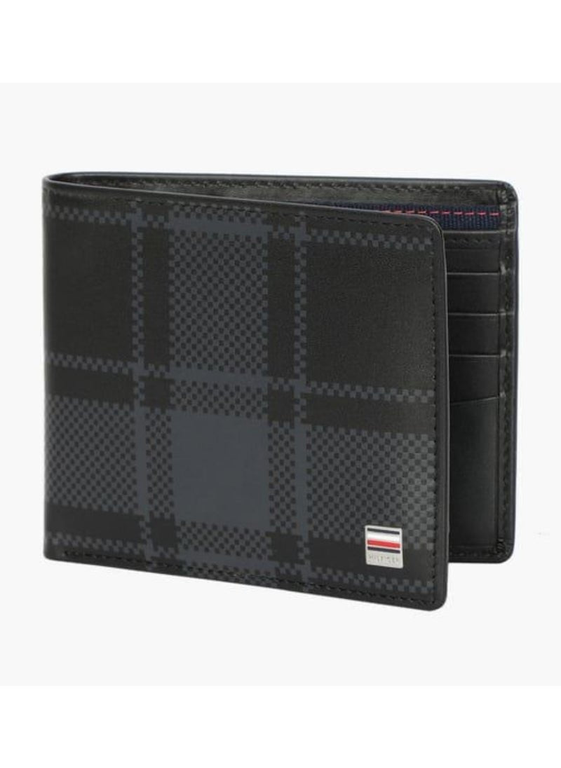 TH  Black Checkered Wallet For Men 48#