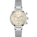 Hugo Boss Women’s Watch – Model 1502625 | Elegant Flawless Design with Rose Gold Dial & Silver Stainless-Steel Bracelet