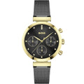 Hugo Boss Women’s Watch – Model 1502627 | Elegant Black Stainless Steel Design