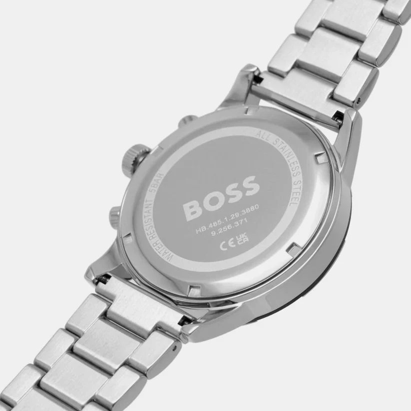 Hugo Boss Men’s Watch – Model 1514032 | Classic Black Dial with Silver Stainless Steel Bracelet