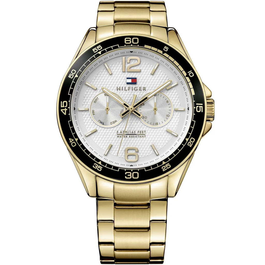 Tommy Hilfiger Men’s Watch – Model 1791365 | Luxurious Gold Stainless Steel Design