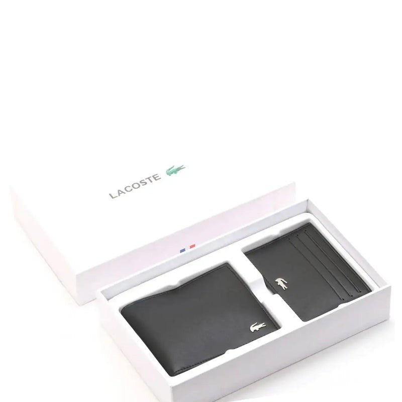 LC Black Leather Wallet-Card Holder Set For Men 1#