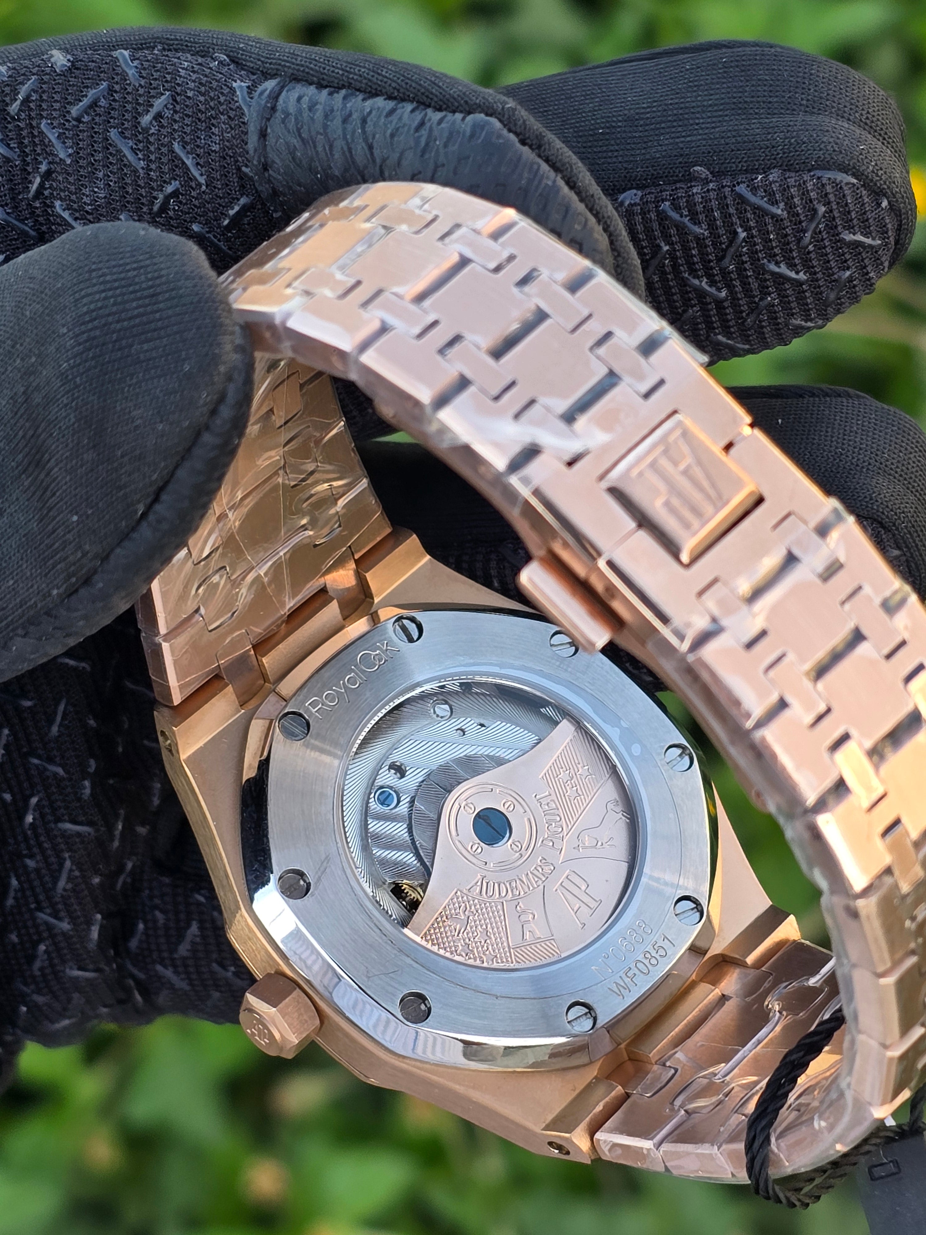 Audemars Piguet Royal Oak Stainless Steel - Rose Gold & Green Dial