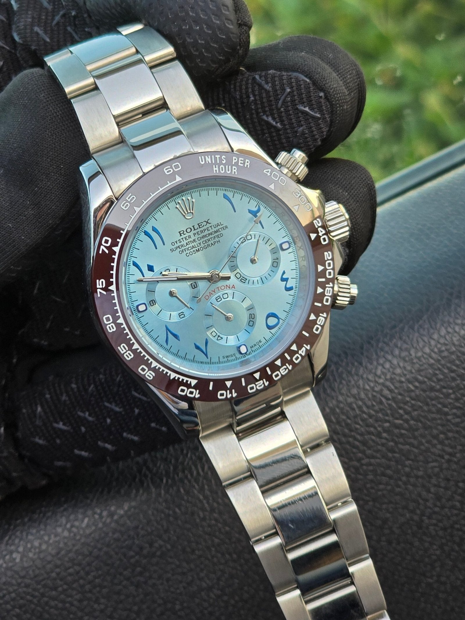 Rolex Daytona Platinum Arabic Watch For Men