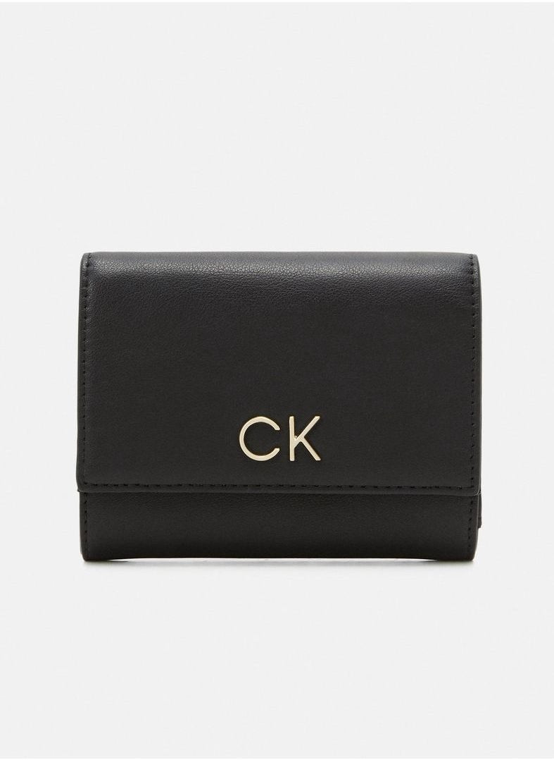 CK Black Leather Trifold Wallet For Women 79#
