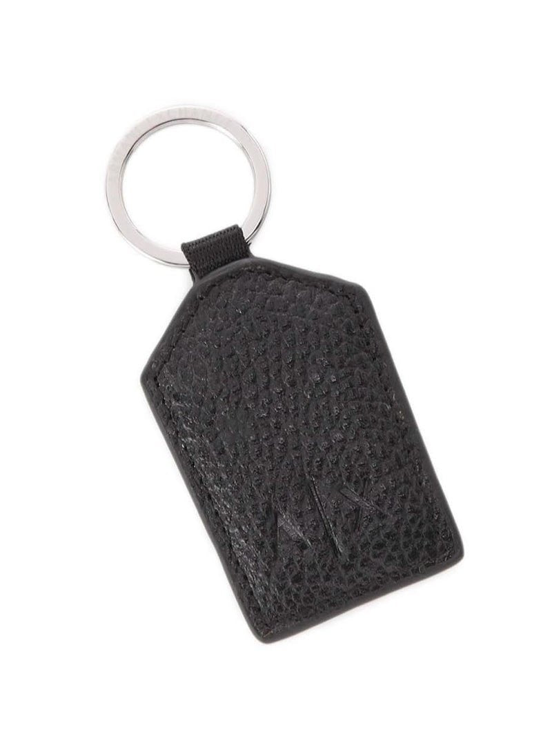 AX Black Leather Wallet & Keychain Set For Men 16#