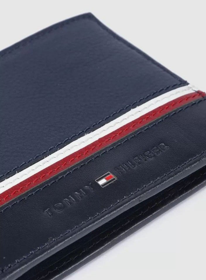 TH Navy Leather Wallet For Men 39#