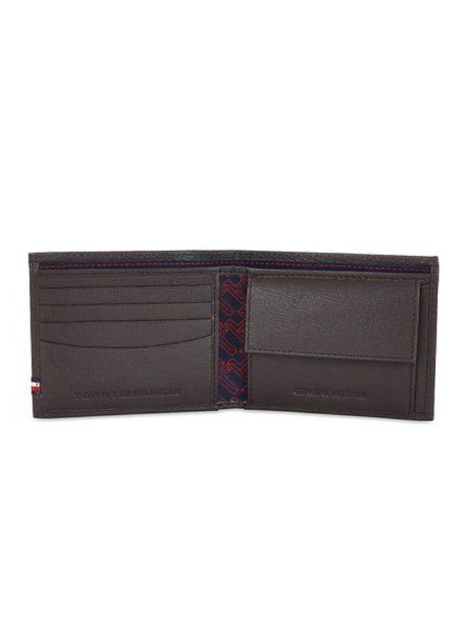 TH Brown Leather Wallet For Men 25#