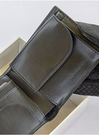 CK Black Leather Wallet-Belt Set For Men 17#