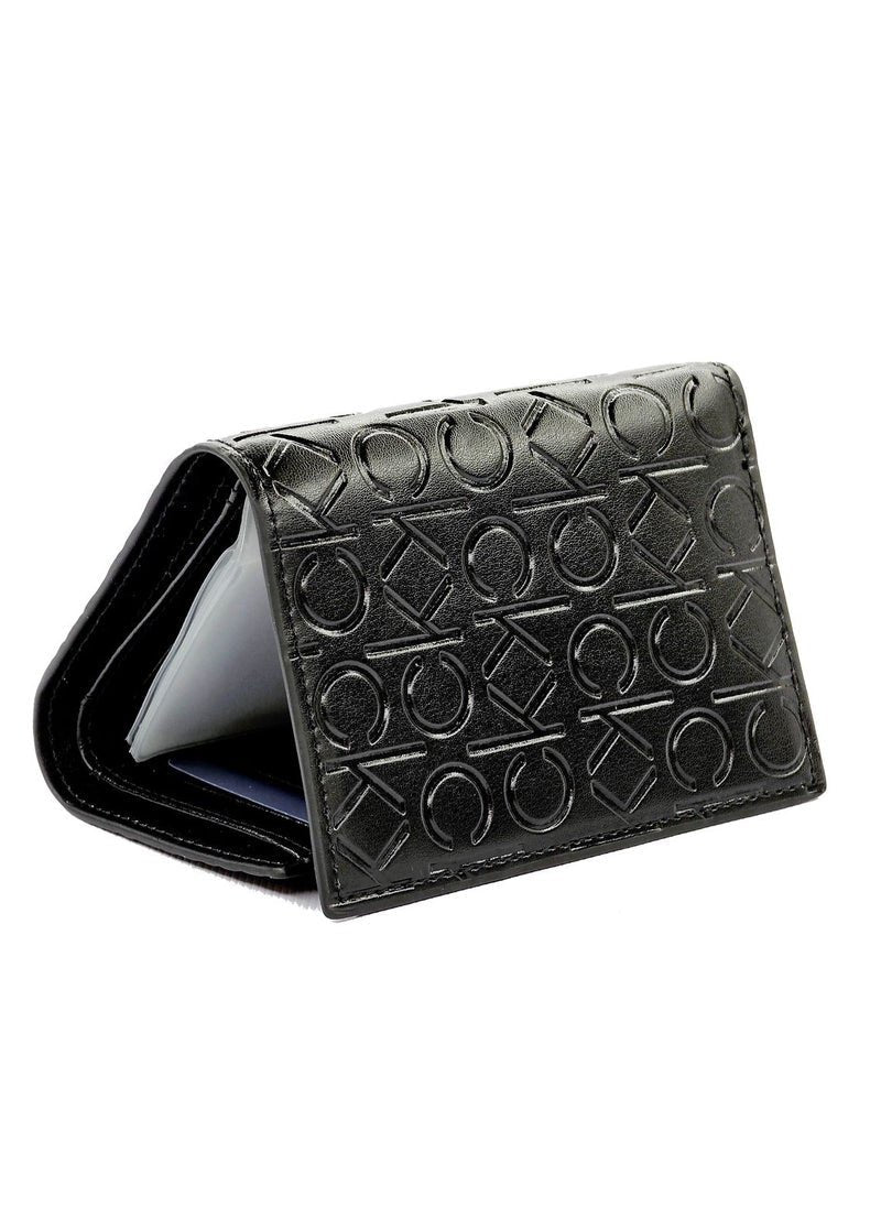 CK Monogram Trifold Black Wallet For Men 62#