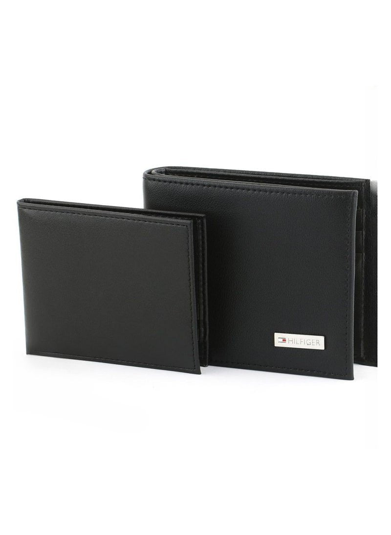 TH Black Leather Wallet For Men 30#