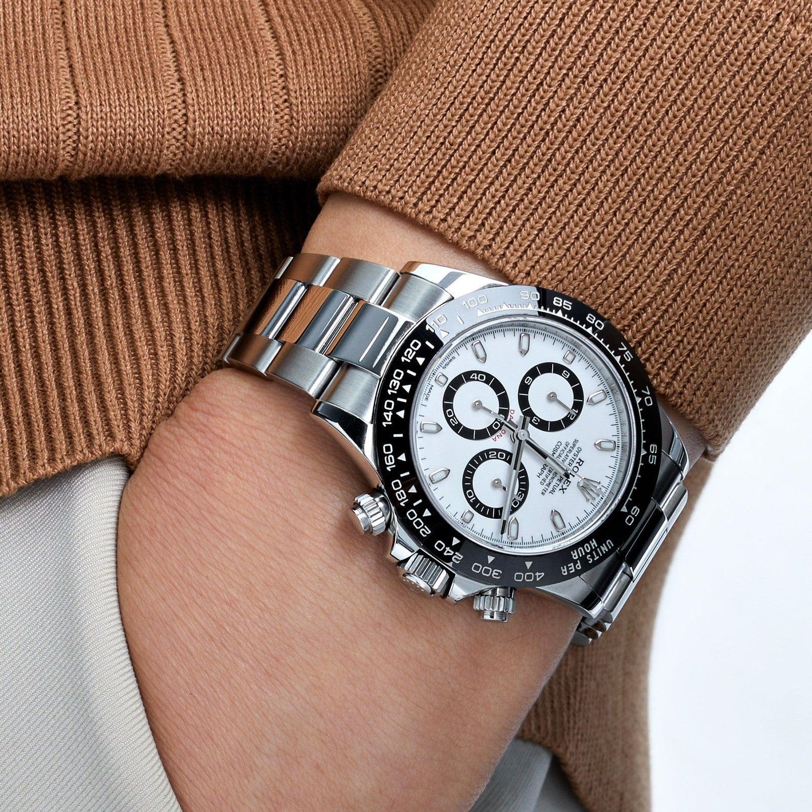 Rolex Cosmograph Daytona Watch For Men - White Dial