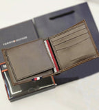 TH Brown Leather Wallet For Men 43#