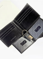 CK Black Leather Wallet-Keychain Set For Men 9#
