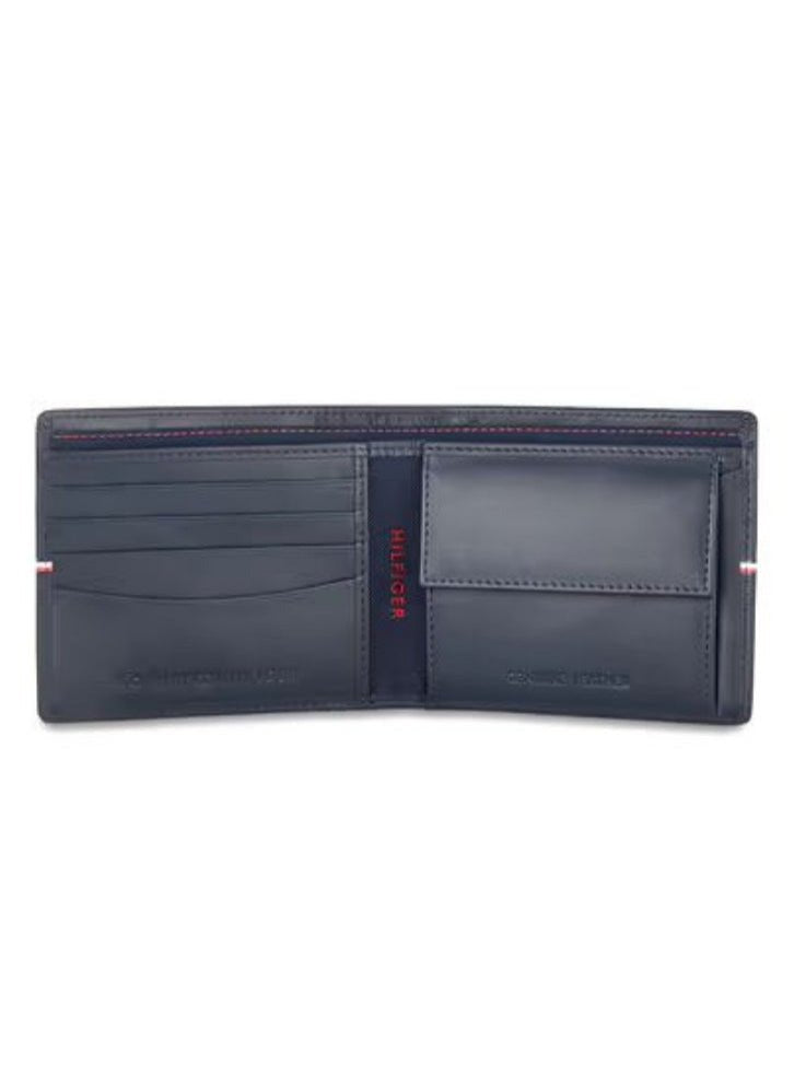 TH Navy Leather Wallet For Men 39#
