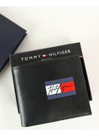 TH Black Leather Wallet For Men 19#