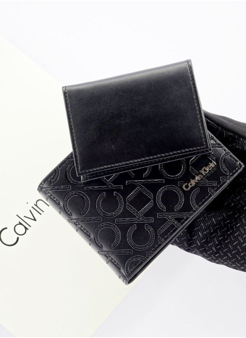 CK Black Leather Wallet For Men 70#