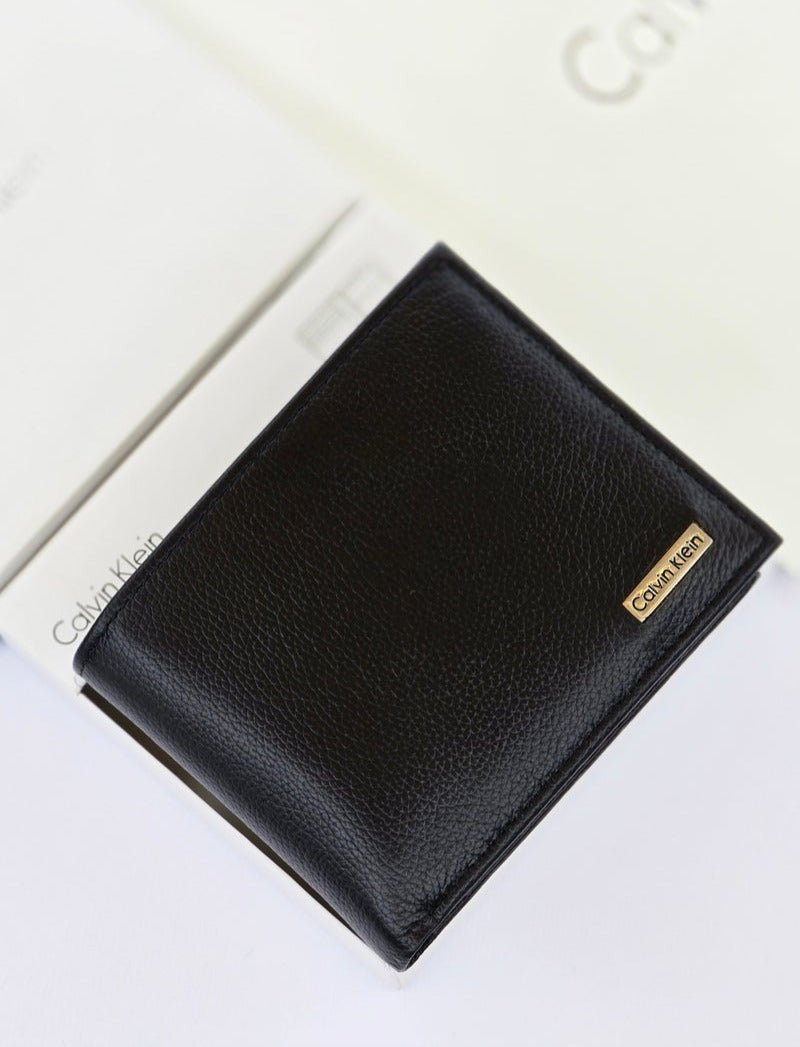 CK Black Leather Wallet For Men 66#