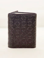 CK Brown Leather Trifold Wallet For Men 71#
