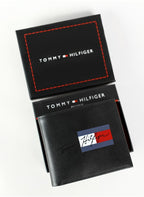 TH Black Leather Wallet For Men 19#