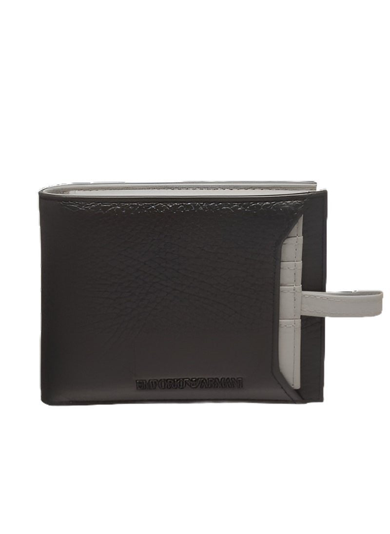 EA Black Leather Wallet For Men 93#