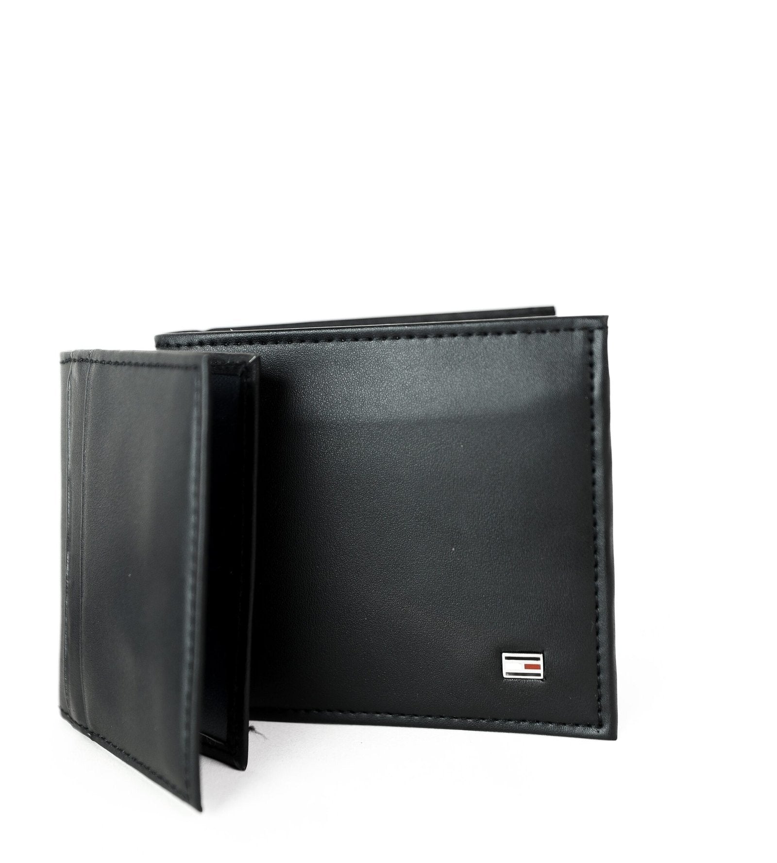 TH Black Leather Wallet For Men 17#