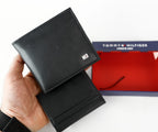 TH Black Leather Wallet For Men 17#