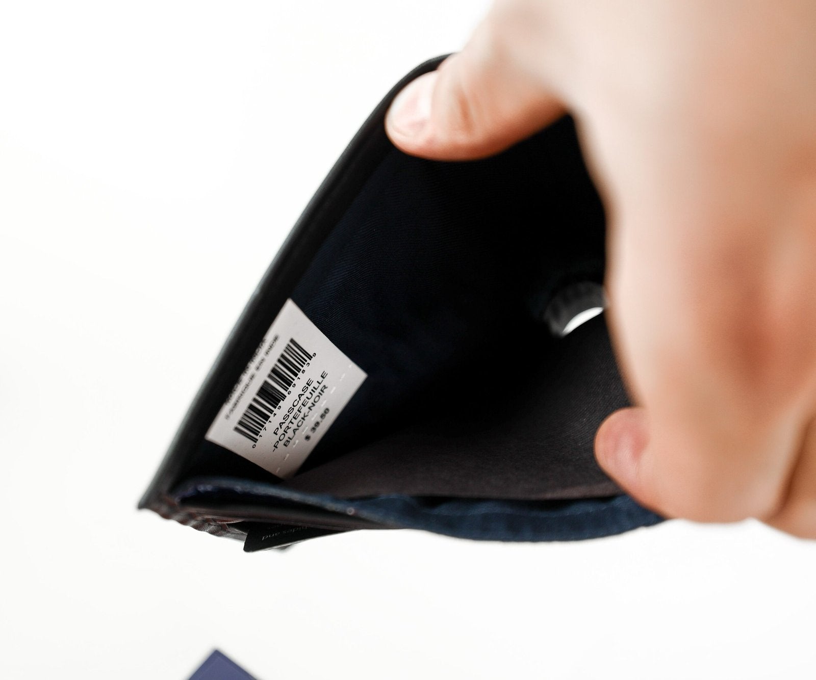 TH Black Leather Wallet For Men 17#