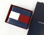 TH Navy Leather Bifold Wallet For Men 4#