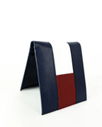 TH Navy Leather Bifold Wallet For Men 4#