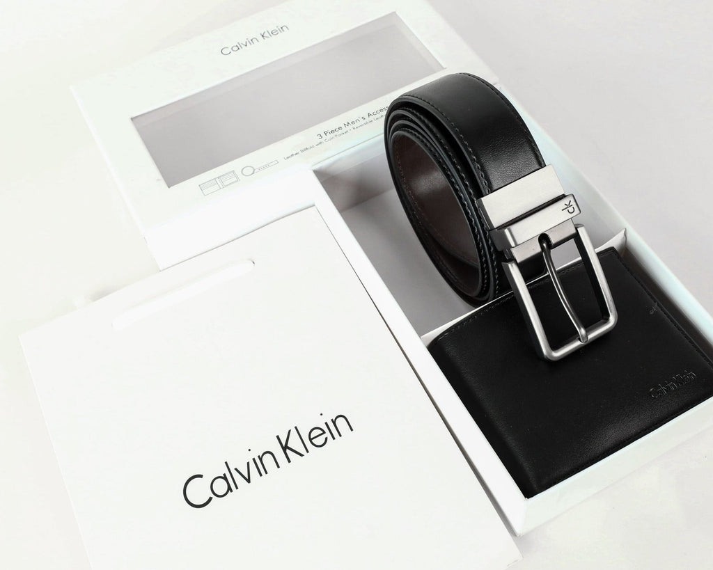 CK Leather Wallet-Belt Set For Men 5#