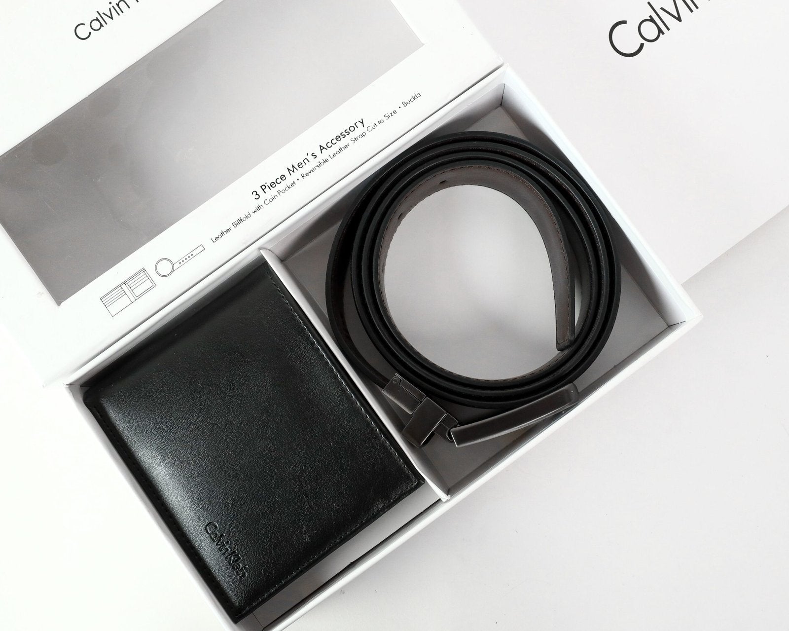 CK Leather Wallet-Belt Set For Men 5#