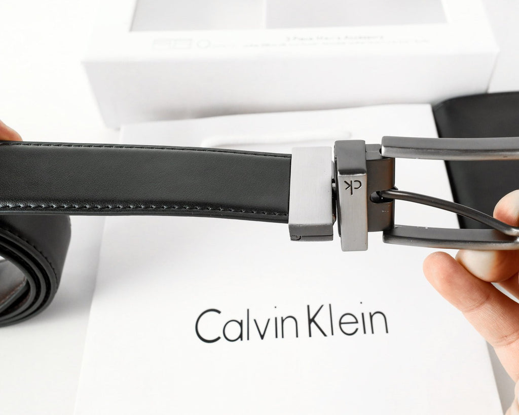 CK Leather Wallet-Belt Set For Men 5#