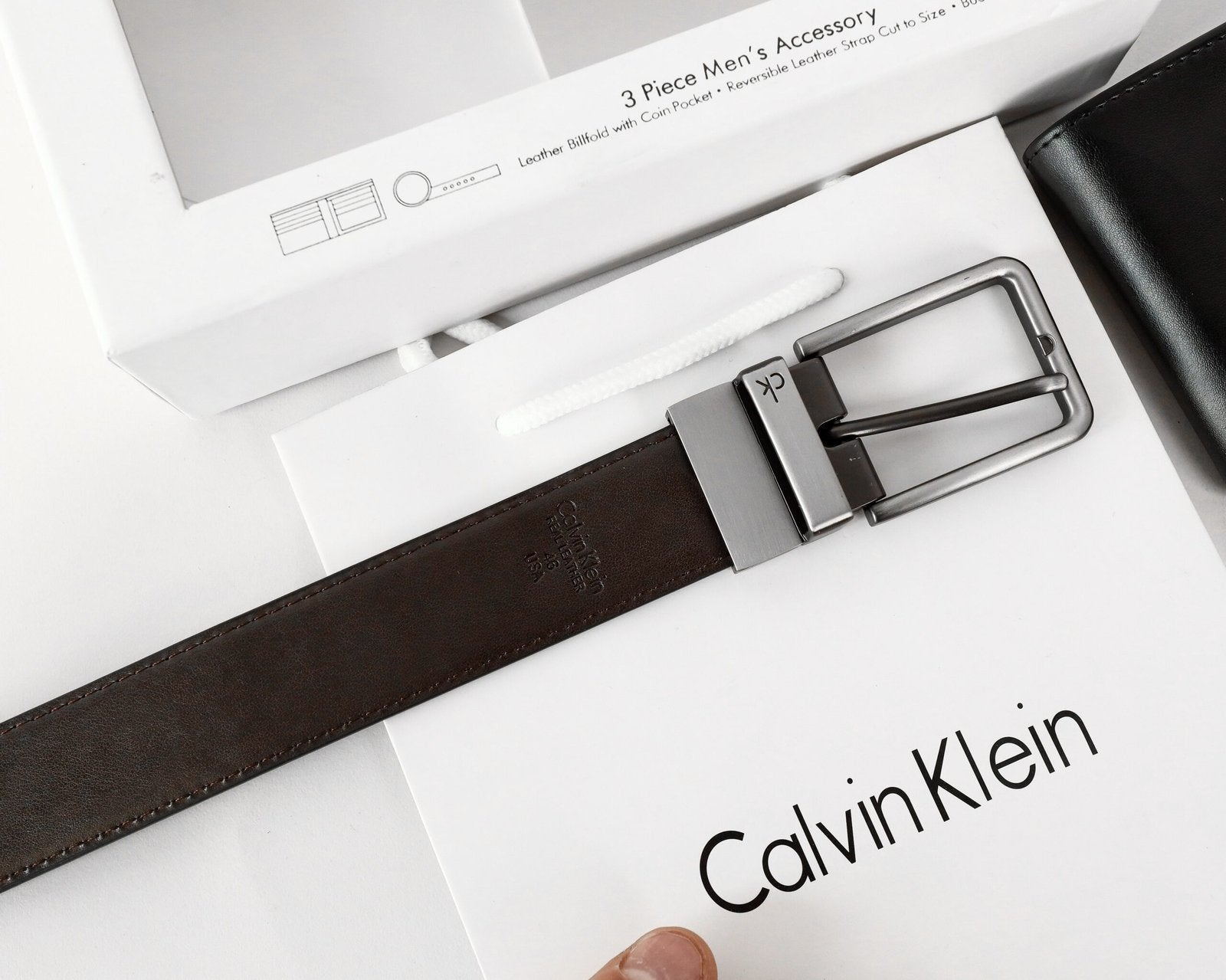 CK Leather Wallet-Belt Set For Men 5#