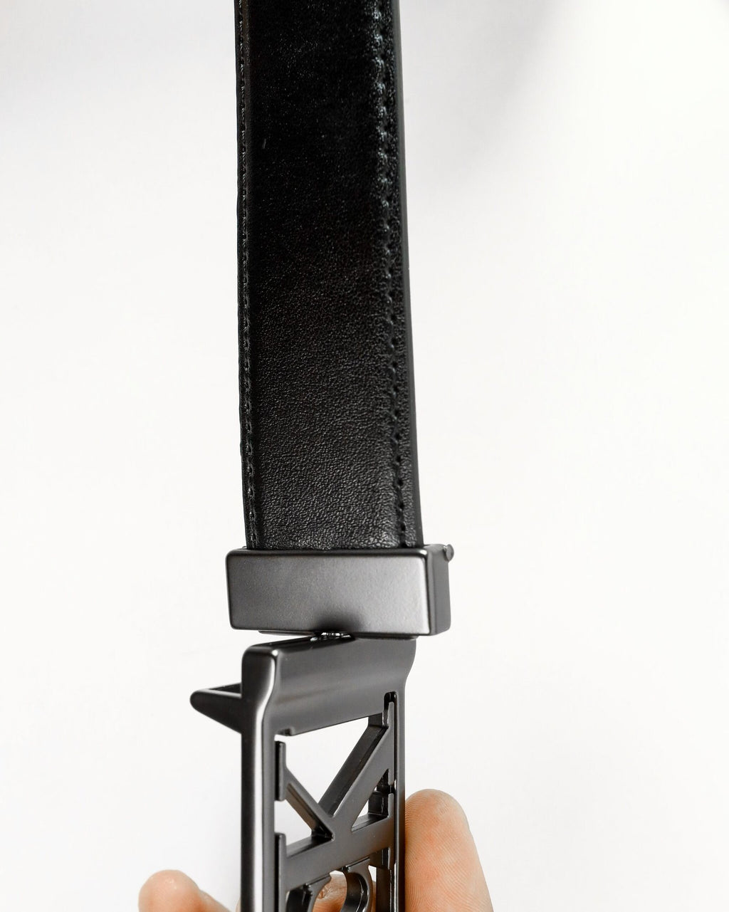 CK Black Leather Wallet-Belt Set For Men 7#