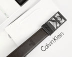 CK Black Leather Wallet-Belt Set For Men 7#