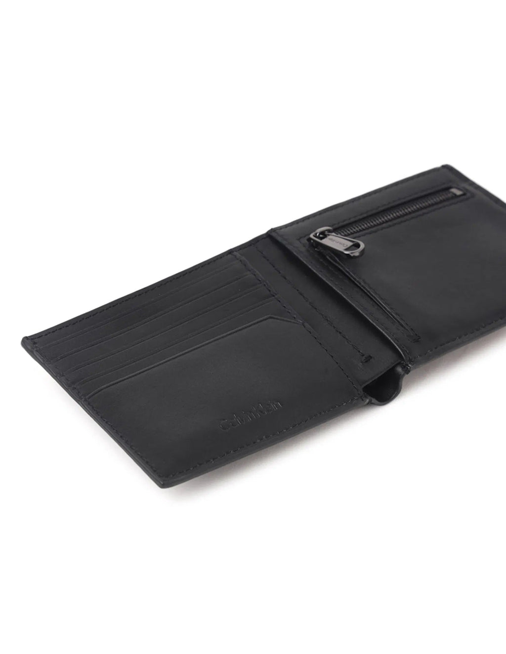 Calvin Klein Modern Bar Logo Bi-Fold Wallet | Genuine Leather