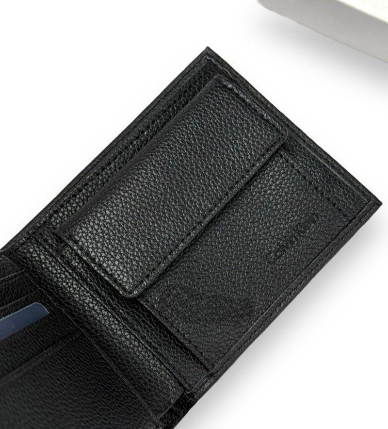 CK Black Leather Wallet-Belt Set For Men 13#