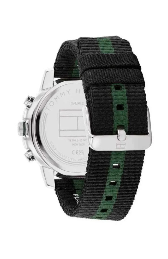 Tommy Hilfiger Men’s Watch – Model 1792107 | Stylish Troy Design in Green & Black