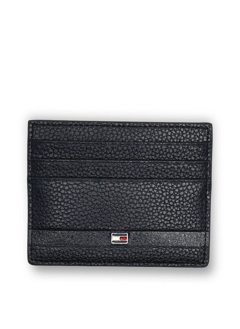 TH Black Leather Wallet-Keychain-Card Holder Set For Men 2#