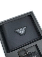 EA Black Wallet-Keychain Set For Men 13#