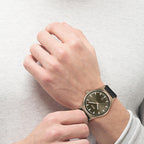 Hugo Boss Men’s Watch – Model 1514080 | Classic Olive Green Dial with Black Leather Strap