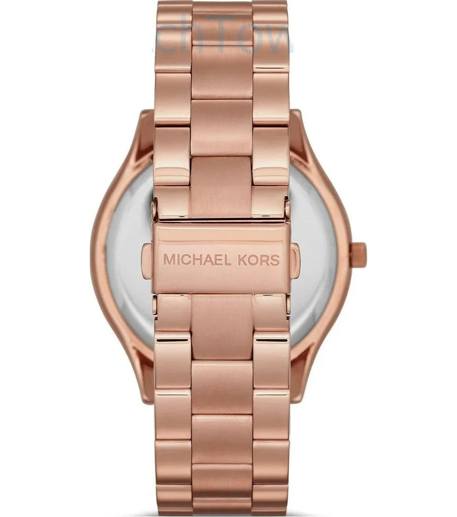 Michael Kors Runway Women's Watch – Model MK5853 | Rose Gold Dial with Rose Gold Stainless Steel Bracelet