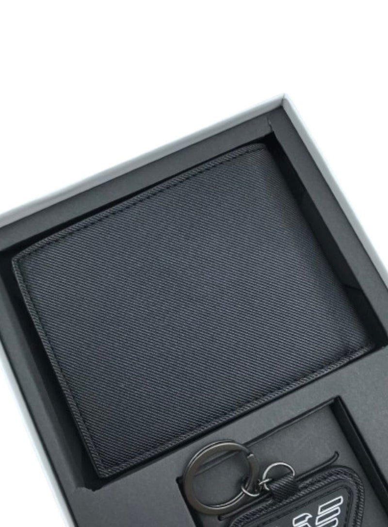 EA Black Wallet-Keychain Set For Men 13#