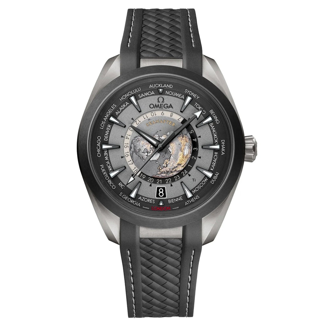 Omega Seamaster Aqua Terra 150M Co-Axial Master Chronometer Gmt Worldtimer 43mm Black